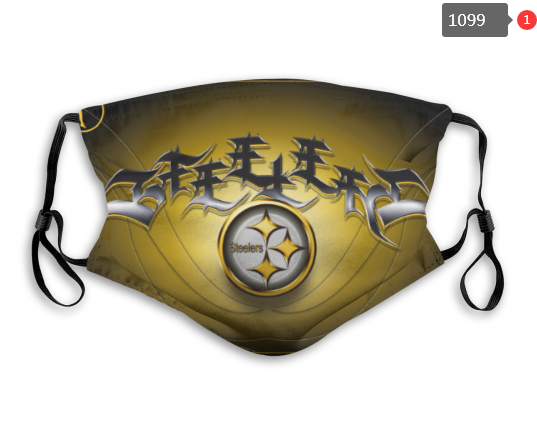 NFL Pittsburgh Steelers #19 Dust mask with filter->nfl dust mask->Sports Accessory